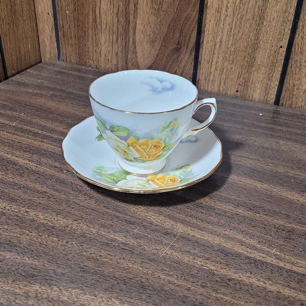 Gold White Tea Cup Etsy