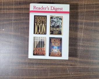 Reader's Digest 4 in 1 Condensed Books Novels Various Authors Frederick Forsyth, John Grisham, Michael Palmer & Barbara Mikulski