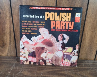 Polish Party with Eddy Wasilewski's Polka Band LP Vinyl Record 33rpm Recorded Live