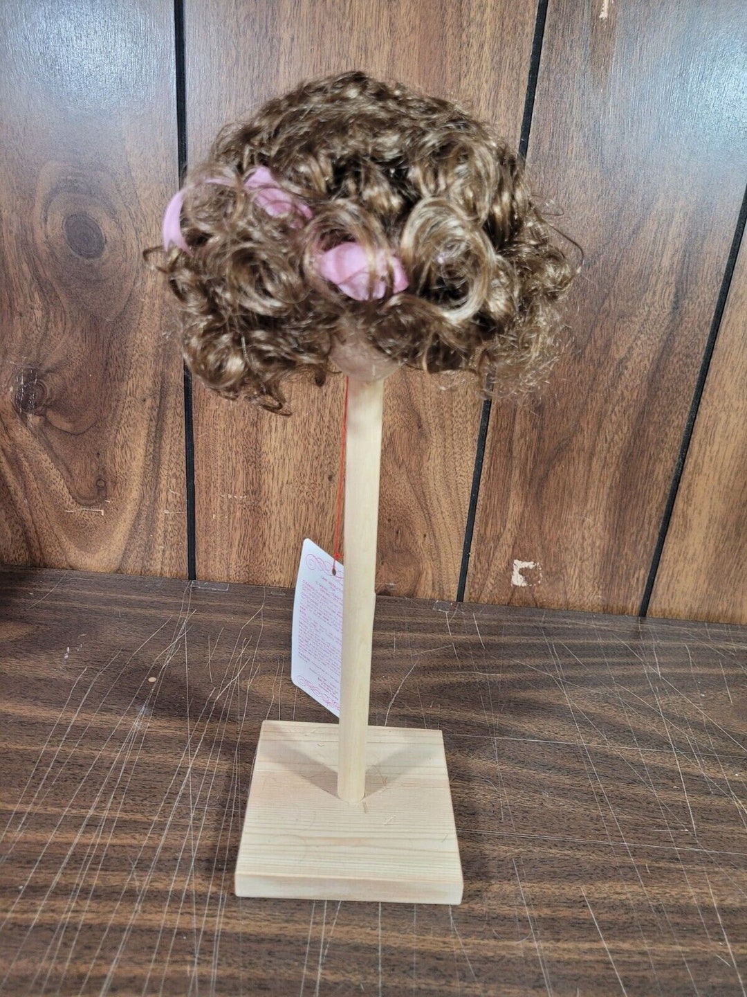 Bell Ceramics Doll Wig Melanie Light Brown Curly Hair Color Size 9