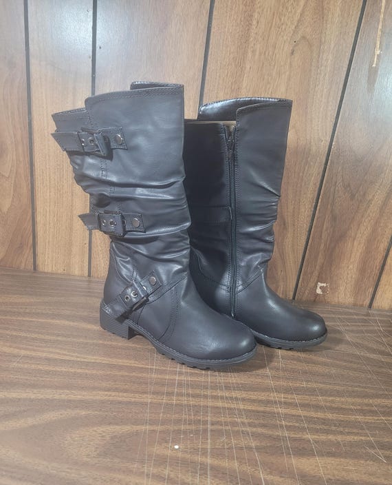 Codia Women Winter Boots Black Half Calf Size