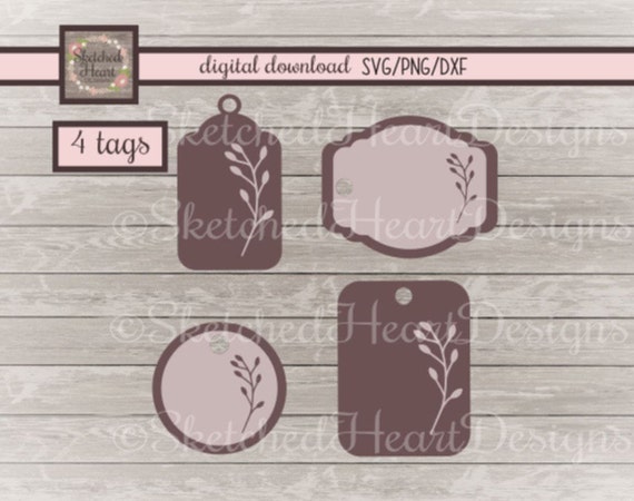 Download Gift tags SVG wedding tag cut files Png Dxf Digital file ...
