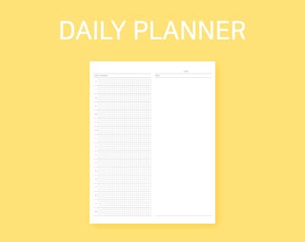 Planejador Diário | Planejador diário para impressão | Planejador Diário PDF | Programação Diária | Programação diária para impressão | Planejador de programação diária