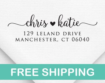 return address stamp etsy
