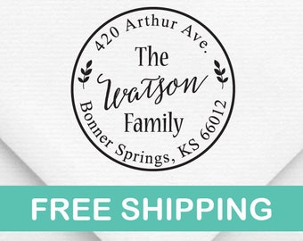 family address stamp etsy