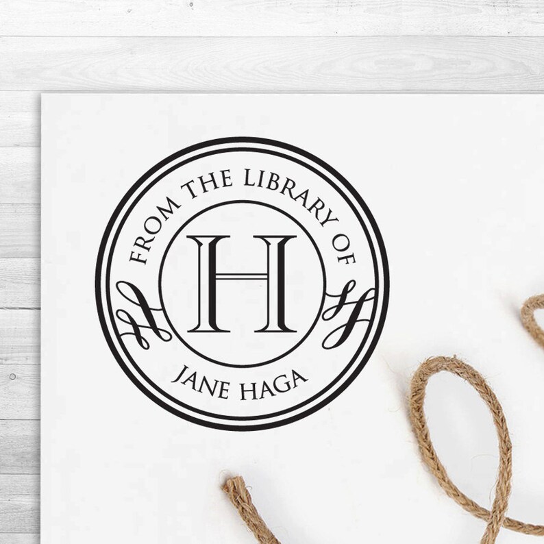 Bookplate Stamp Calligraphy & Handwriting Handle or Etsy