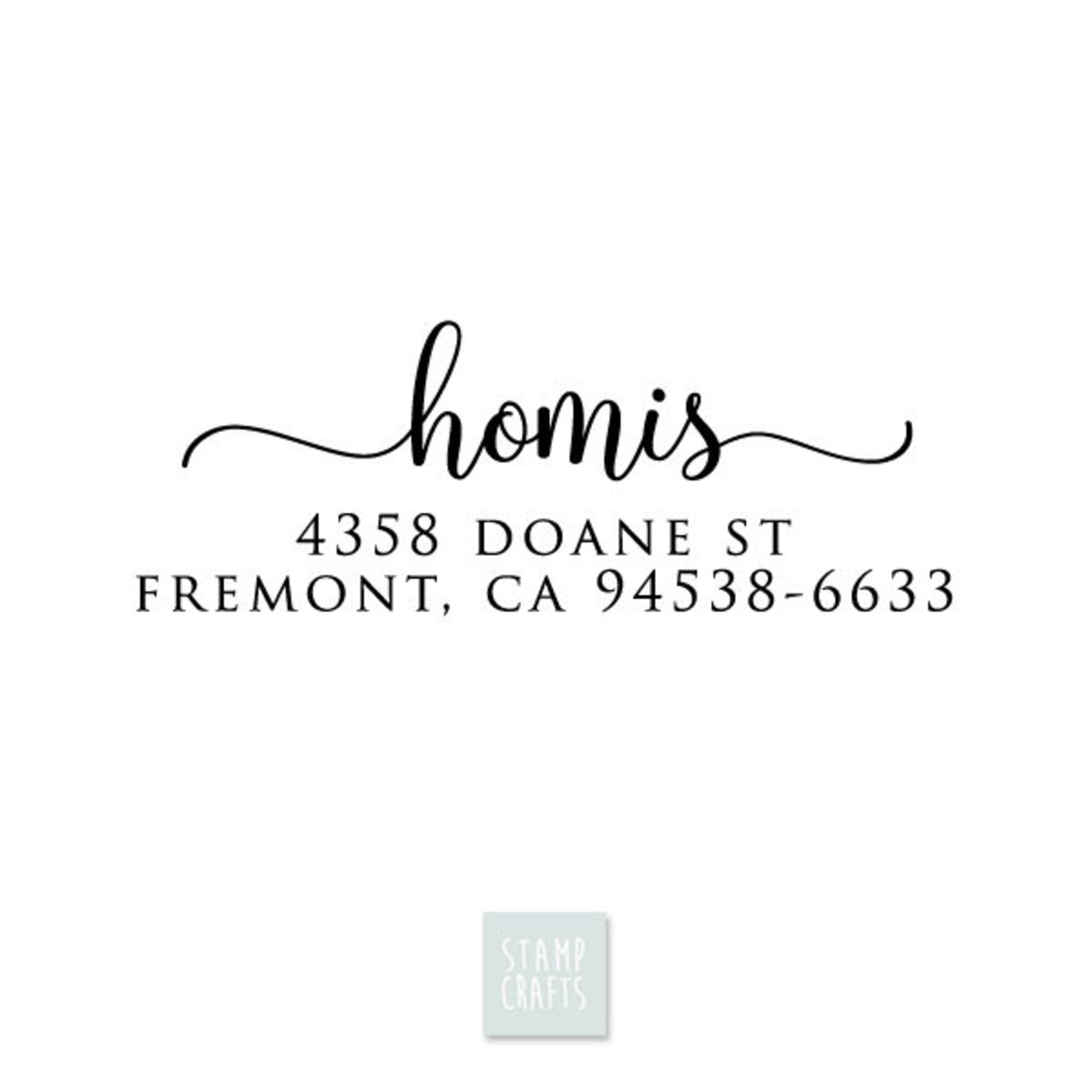 Custom Address Stamp Self Inking Return Address Stamp Etsy