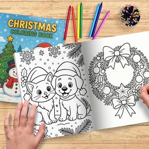 Christmas Coloring Book: 30+ Festive Holiday Pages (Digital Download)