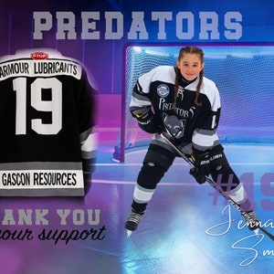 Hockey Arena Photography Backdrop: Team & Individual (Digital Download)