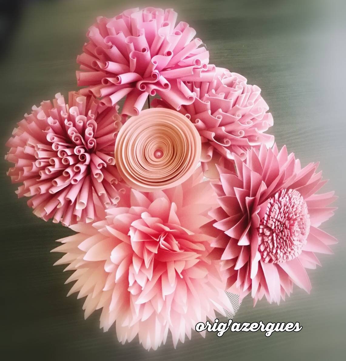 Bouquet de Fleurs en Origami