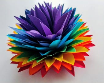 Origami flower, floral arrangement, bouquet to compose, artisanal creation, bridal bouquet, flower to offer, Valentine's Day, birthday