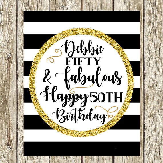 fifty and fabulous 50th