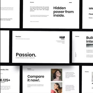 Passion - Minimalistiskt rent företagande Google-presentation