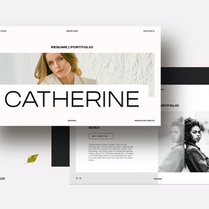Mall för CV och portfolio-presentation