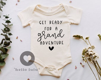 Get Ready for a Grand Adventure Onesie®, Pregnancy Announcement Onesie®, Grandparent Pregnancy Announcement Onesie®, Adventure Onesie® 019