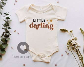 Little Darling, Baby Shower Gift, Cute Vintage Onesie®, New Pregnancy Announcement®,  Baby Clothes Bodysuit, Gift Idea Onesie 052