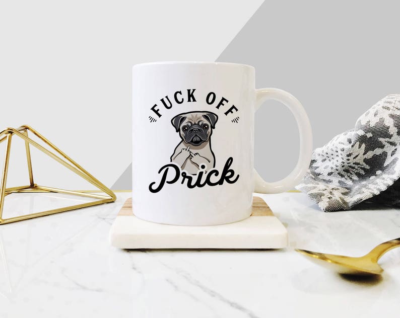 Curse Word Mug Pug Mug Dont Be A Prick Mug Gifts For Etsy
