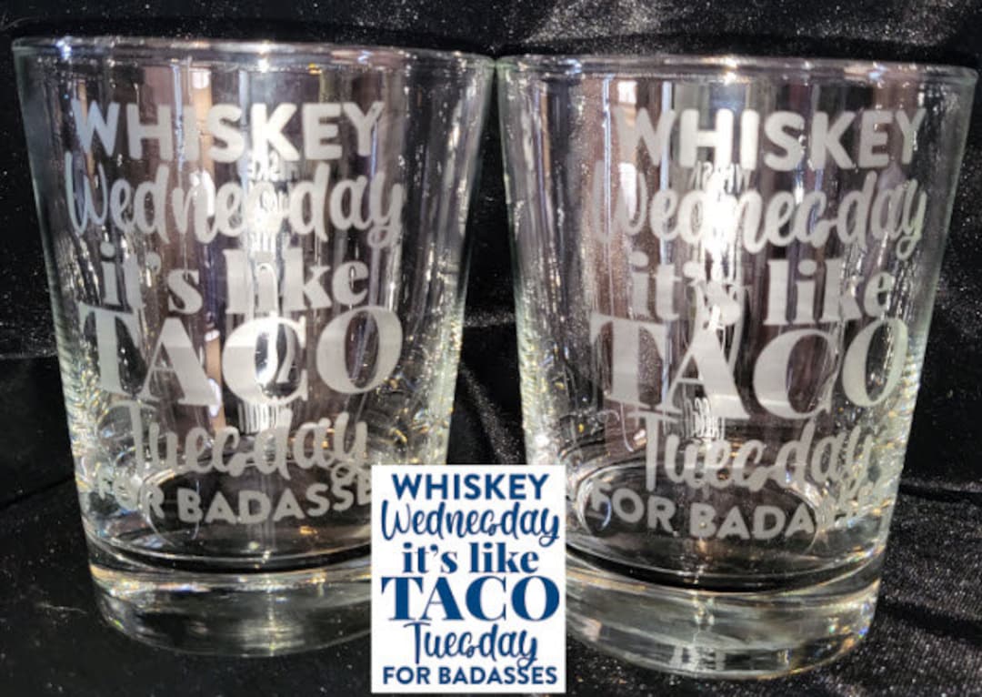 Custom Etched Whiskey Glasses Etsy