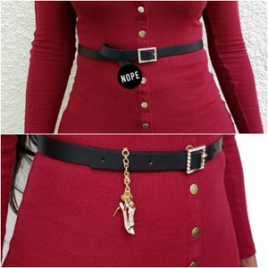 Om porter, Fashionloopz, Belts, Accessories, Fashion, charms, jewelry, skinny belts, wide belts, high heels, womens belts, gifts for her image 3