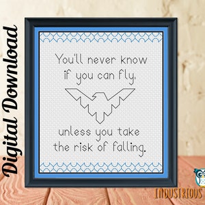 Nightwing Inspired Cross Stitch PDF Pattern | INSTANT DOWNLOAD