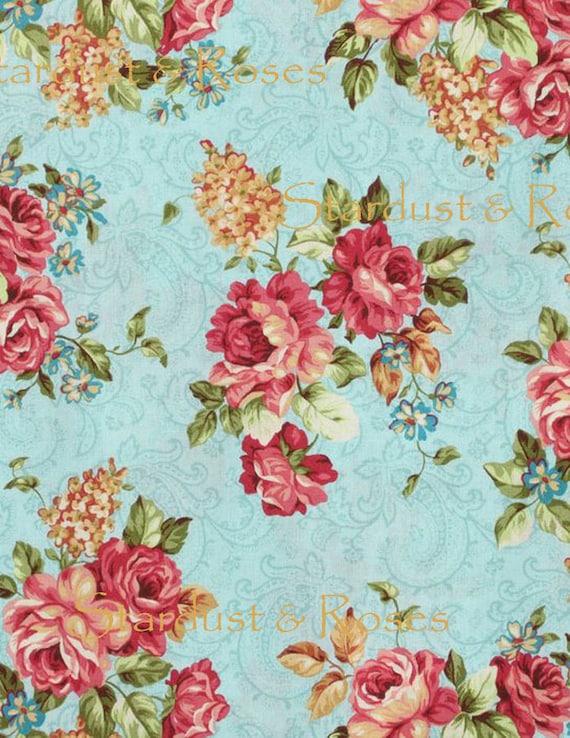 Shabby Chic DIGITAL Wallpaper DOWNLOAD Printable Floral ArT | Etsy
