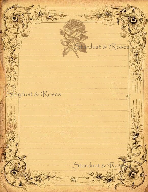 printable antique journal paper download original lined etsy