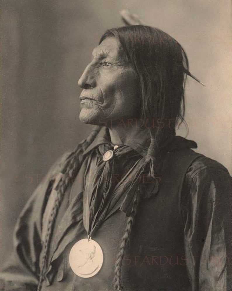 Antique Native American Photo Download 1800s Cheyenne Man Cave Etsy