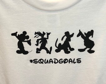 K!ds M!ck3y  "Squad Goals" Shirt