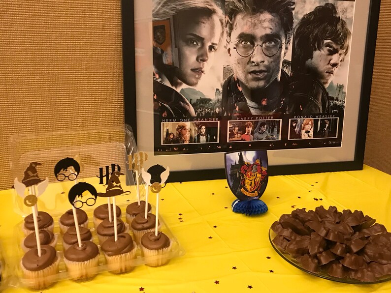 Harry Potter Cupcake Toppers set of 12 Etsy