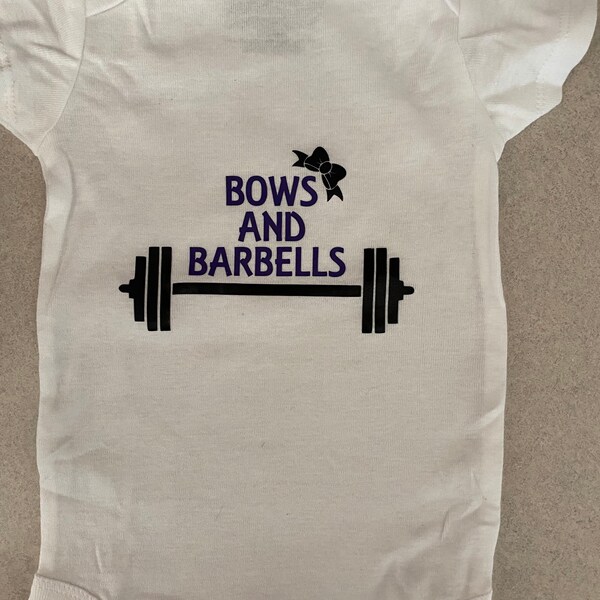 Barbells or Bows Etsy