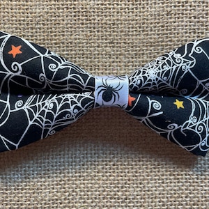 Halloween Spider Web Dog Pet Bow Tie