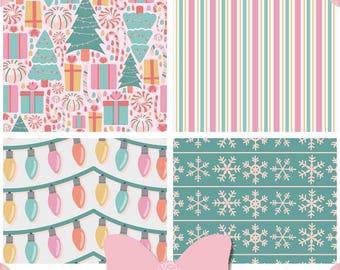 Craft Vinyl Sheets: Pastel Patterned Designs (Heat Transfer or Adhesive)