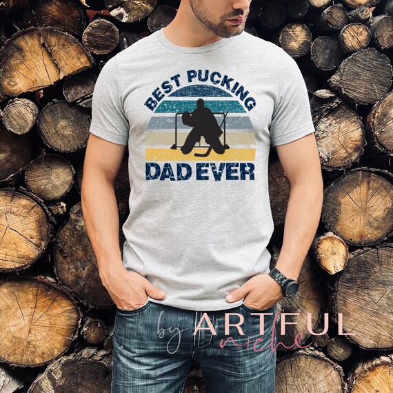 Don't Forget Dad; Hockey Dad Crewneck T-shirt; Goalie Dad Crewneck