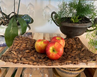 Decorative handwoven basket tray!