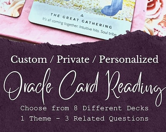 Custom Oracle Card Reading - Get Answers, Receive Guidance - Personalized Angel Card Readings, Private Energy Reading, Intuitive Affirmation