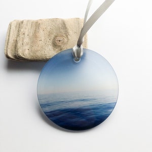 Ocean Horizon Glass Ornament