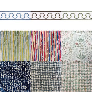 Sample-Cut Velvet/Embroidery/Trim Sample (3&quot; x 5&quot;) (Please Read Item Description Before Ordering)