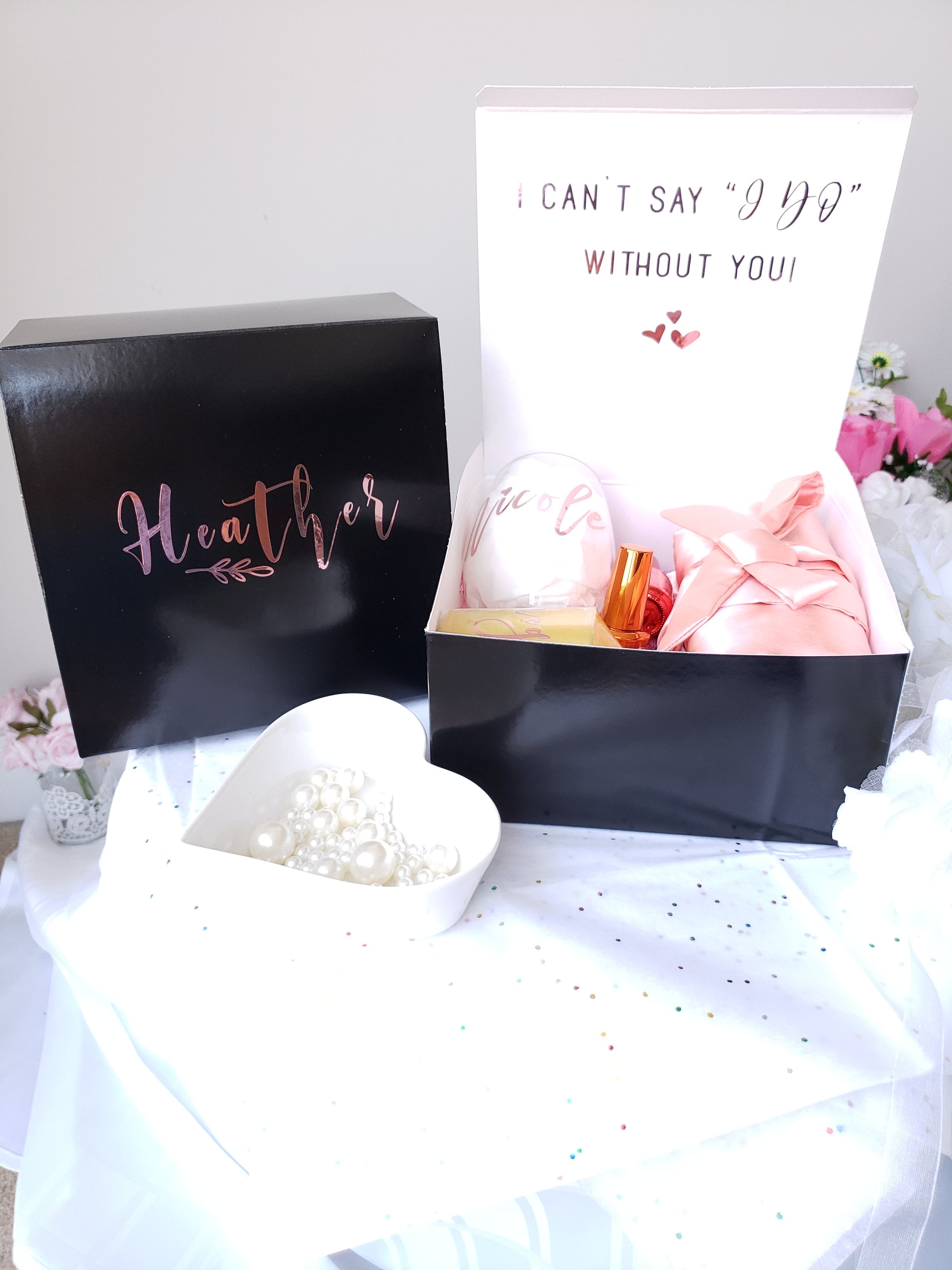 Black Bridesmaid Box Bridesmaid Proposal Box Will you be Etsy