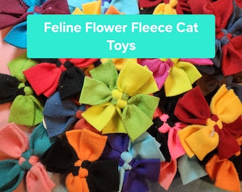 Feline Flower Handmade Fleece Cat Toys