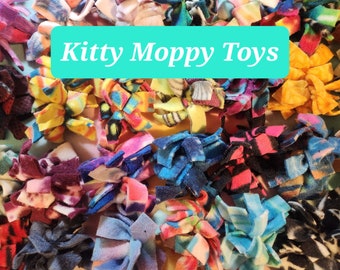 Fleece cat toys, Kitty Moppy cat Toys