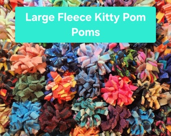 Large Size Fleece Kitty PomPoms