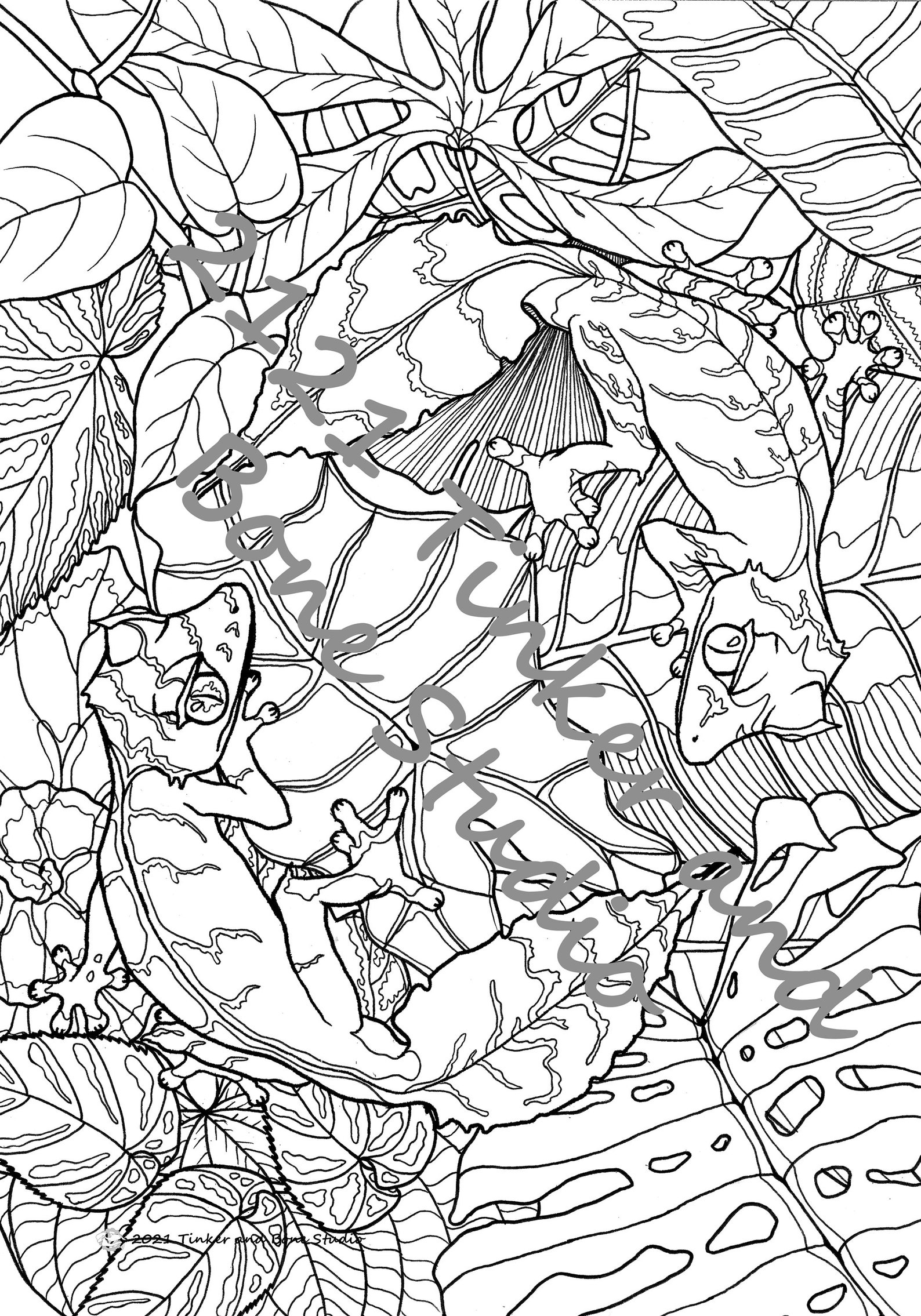 5 Count Lizard Color Sheets: Includes Blue Tongue Skink | Etsy