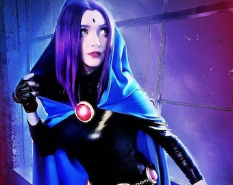 Teen Titans Raven cloak/cape and belt