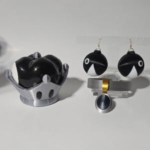 Bowsette/Chompette Crown and earring set
