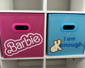 Barbie and Ken Fabric Storage Cubes