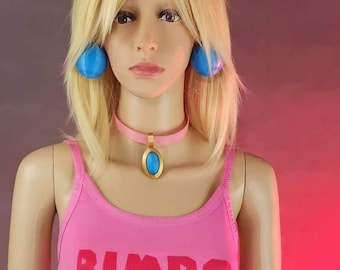 Nintendo Mario Princess Choker and Earrings Bimbo Set