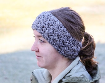 Crochet Winter Ear Warmer - infant, toddler, child, adult