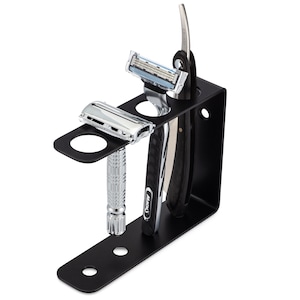 Workshop Seconds in Discontinued black Color may have defects such as scratches chips or marks Quad Razor Stand