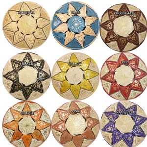 SALE ** STUFFED Moroccan fez Leather pouf ottoman hassock available in many colors