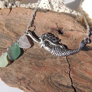 Mermaid Sea Glass Necklace, Authentic Sea Glass